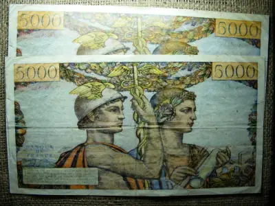 Színházi kellékpénz, 5000 frank