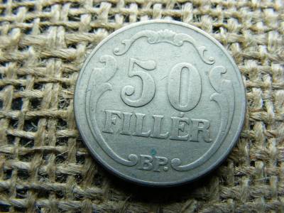 50 fillér, 1926, magyar fémpénz