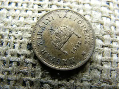 1 fillér, 1895, korona kori érme