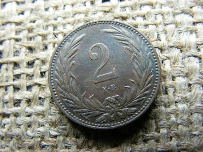 2 fillér, 1901, korona pénzrendszer