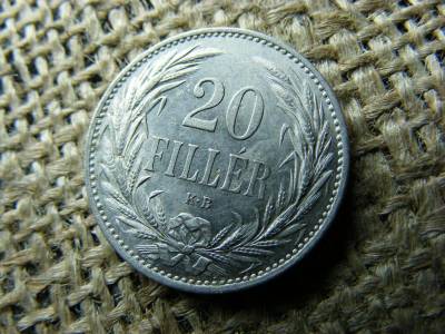20 fillér, 1914, korona kori érme