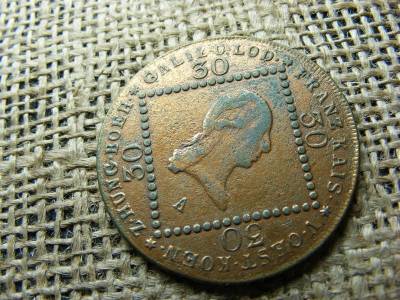 30 krajcár, 1807 B, korabeli aranyozással