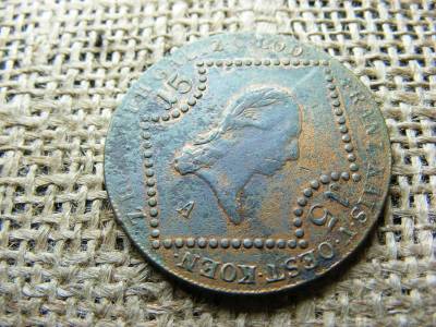15 krajcár, 1807, korabeli aranyozással