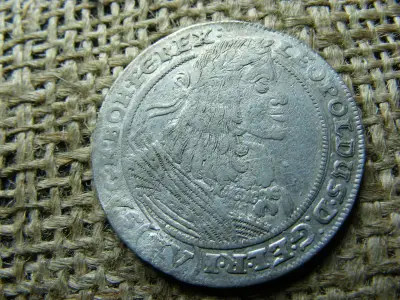 Lipót XV. ezüst 15 krajcár, 1661, Szilézia, GH