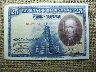 Spanyolország 25 Pesetas, 1928, V2
