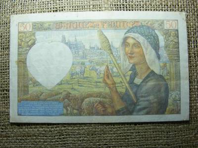 Franciaország 50 frankos bankjegy, 1941, V2