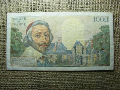 Franciaország 1000 frankos bankjegy, 1955, V2