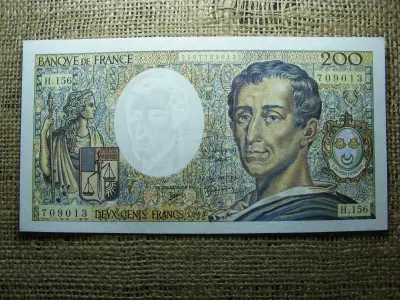 Franciaország 200 frankos bankjegy, 1994, V2