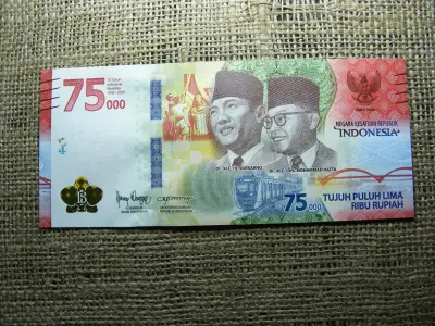 Indonézia 75000 rupiah, 2020, R, V2