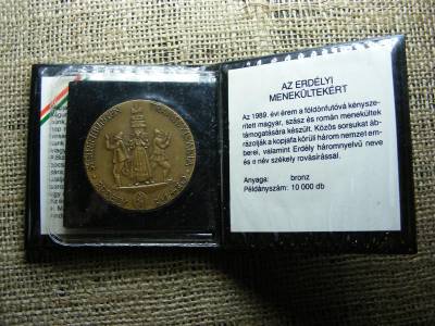 Tokos Emlékérem, 1989, A Magyar Nemzetért, bronz