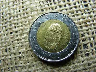 100 forintos érme, 2017, bicolor