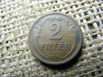 2 fillér 1932, hamis, átvésett