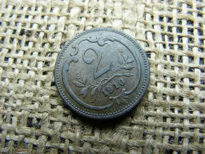 2 Heller, 1910, Korona-pénzrendszer