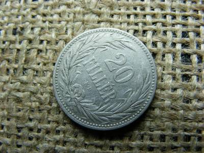 20 fillér, 1893, Korona-korszak