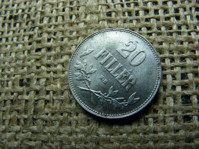 20 fillér, 1920, korona kori érme