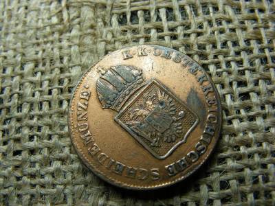 1 krajcár 1816 B, korabeli aranyozással