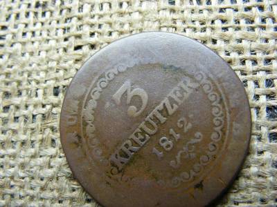 3 krajcár 1812 E, R, Habsburg fémpénz