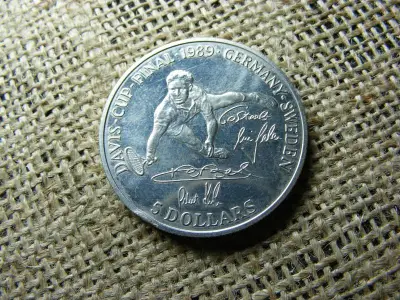 5 dollár 1989, Davis Kupa