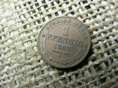 1 Pfennig, 1863 B, Németország