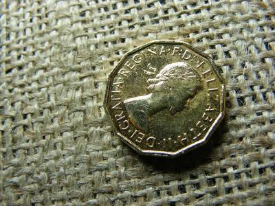 3 Pence, 1967, Aranyozott