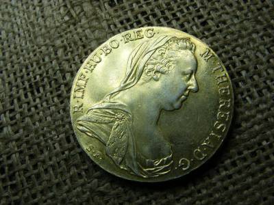 Mária Terézia tallér, 1780, aranyozott