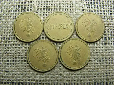 Nagyon régi játékpénz zseton, token, nagy méret