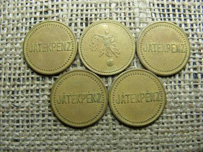 Nagyon régi játékpénz zseton, token, nagy méret