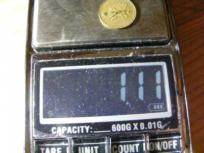 Régi játékpénz zseton, token, pici méret