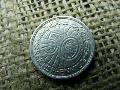 Birodalmi 50 pfennig, 1928, D