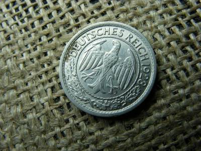 Birodalmi 50 pfennig, 1928 E, ritka
