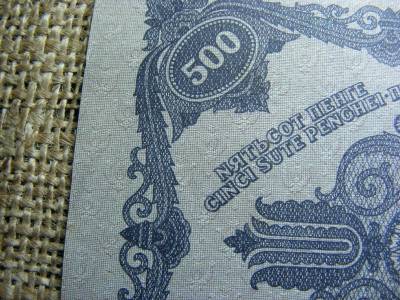500 pengő, 1945, Hibás N karakter