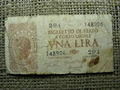 1 Lira, 1944, Olaszország