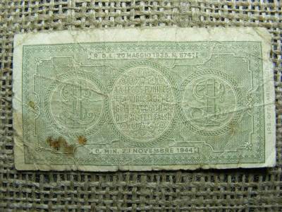 1 Lira, 1944, Olaszország