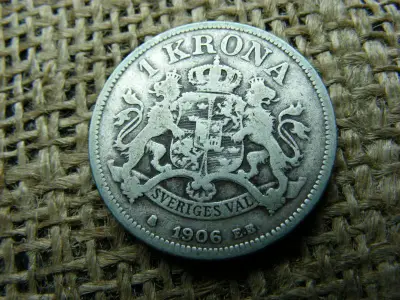 Ezüst 1 korona érme, 1906, Krona
