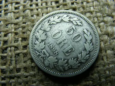 Ezüst 50 öre, 1898, Svédország
