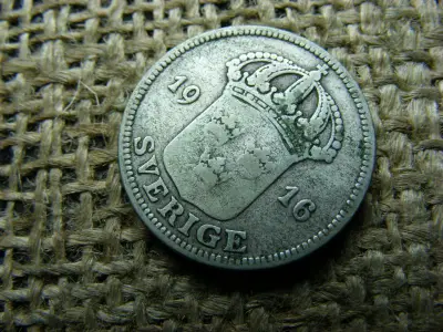 Ezüst 50 öre, 1916, Svédország