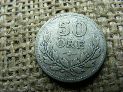 Ezüst 50 öre, 1916, Svédország