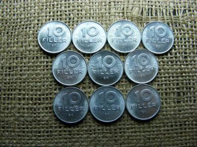10 Fillér Érme Sorozat, 1980-1989
