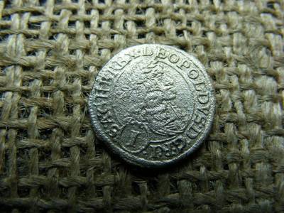 Lipót ezüst 1 krajcár, 1672, Bécs