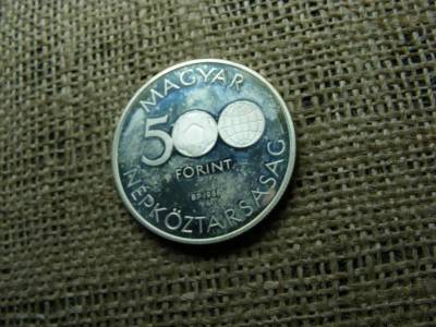 Ezüst 500 forint, 1986, Mexikó 1986 VB