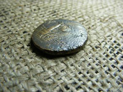 VI. Mithridatész bronz érme, Kr.e. 100 körül
