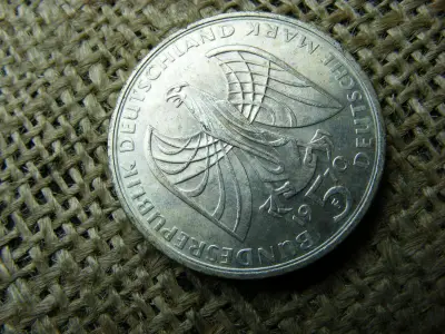Ezüst 5 márka érme, 1970, F
