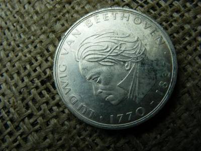Ezüst 5 márka érme, 1970, F