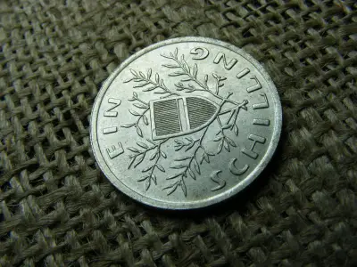 Ezüst 1 schilling, 1932, ritka