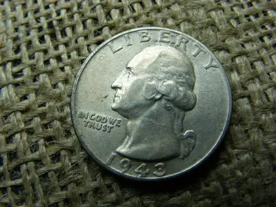 USA 1/4 dollár ezüst érme, 1943
