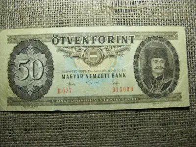 50 forintos bankjegy, 1983, érdekes sorszám