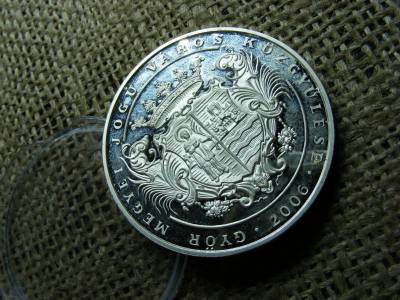 Ezüst 925/1000 érme, Borsos Miklós, Győr, 2006