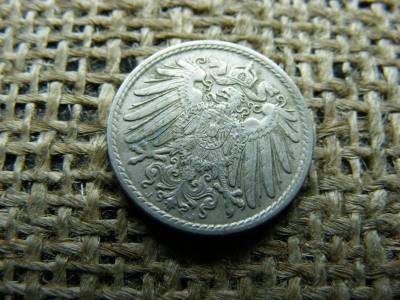 5 Pfennig, 1913 J, ritka