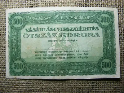 500 Korona, Vásárlási Visszatérítés, HANGYA
