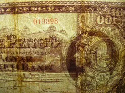 100 pengő, 1945, ritka, makkos vízjel